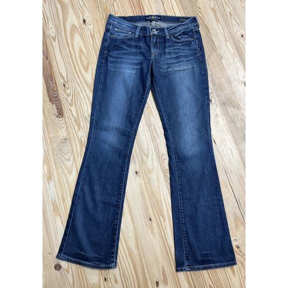 Lucky Brand Jeans Women’s 8 29 Low Rise Zoe Boot Cut Dark Wash Stretch - Picture 1 of 7